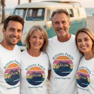 Individuelle Familien-Roadtrip T-Shirt