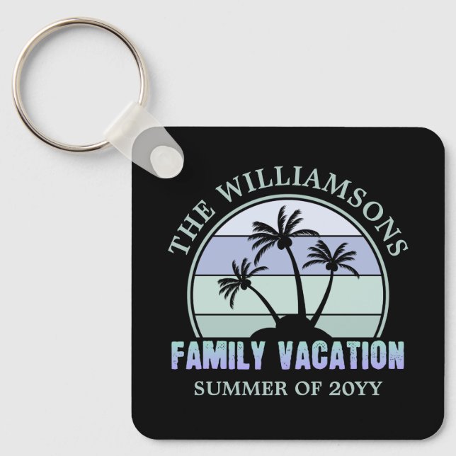 Individuelle Familien Urlaub Strand Tropical Islan Schlüsselanhänger (Vorderseite)