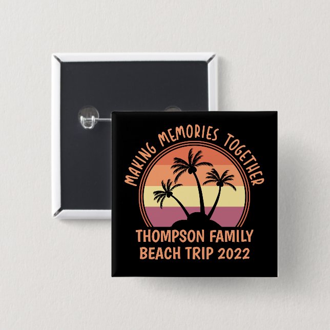Individuelle Familienferien Sommerferien Wiederseh Button (Vorne & Hinten)