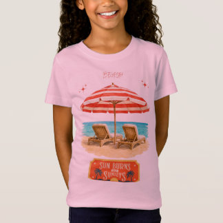 individuelle Familiensommerferien Strand Kinder T- T-Shirt