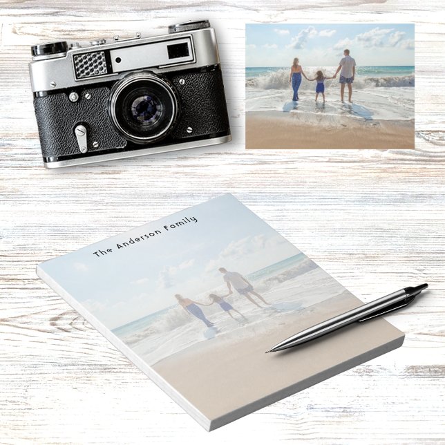 Individuelle Familienurlaube am Foto Notizblock (Von Creator hochgeladen)