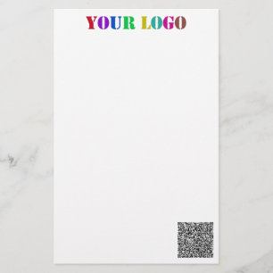 Individuelle Firmenlogo- und QR-Code-Papierwaren Briefpapier