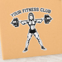 Individuelle Fitness Club Design mit weightlifter