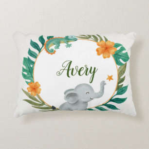 Individuelle Floral Baby Animals Accent Pillow Dekokissen