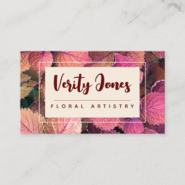 Individuelle florale Visitenkarte