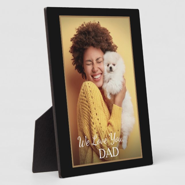 Individuelle Foto-Familienpet-Liebe Fotoplatte (Seite)