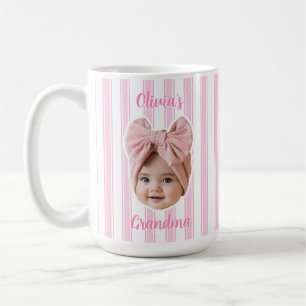 Individuelle Foto-Tasse mit Streifenmuster für Pap Kaffeetasse