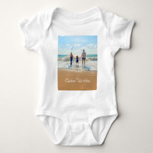 Individuelle Foto Text Baby Bodysuit Ihr Foto Desi Baby Strampler