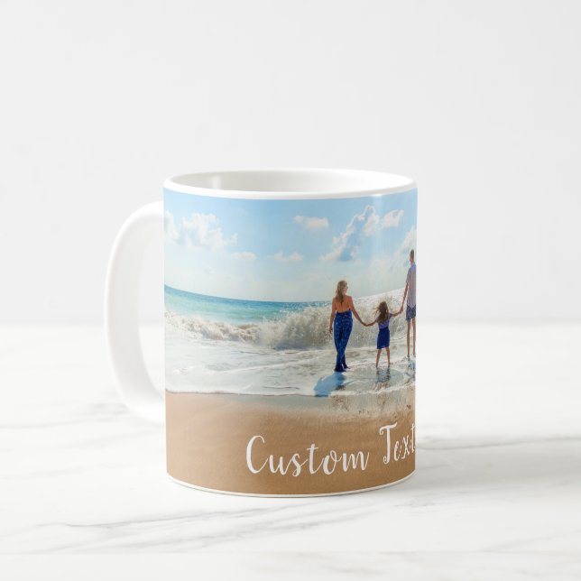 Individuelle Foto- und Textcoffee-Tasse - Ihr eige Kaffeetasse (Vorderseite Links)