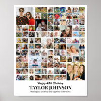 Individuelle Fotocollage 100 Bilder 8x10 16x20 24x