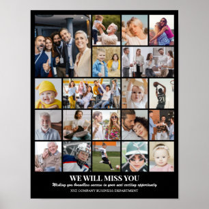 Individuelle Fotocollage 20 Bilder Raster 11x14 22 Poster