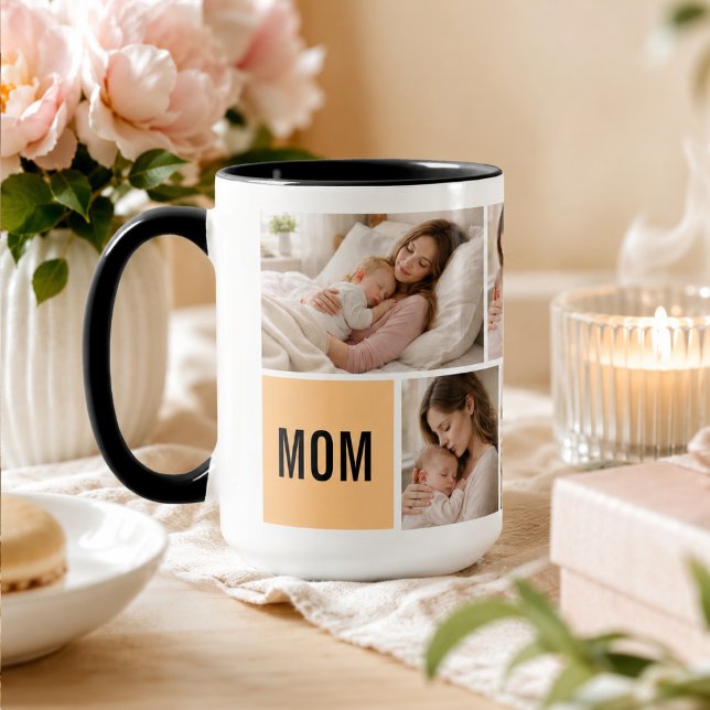 Individuelle Fotocollage Muttertag | Personalisier Tasse (Custom Photo Collage Mother’s Day | Personalized Mug
)