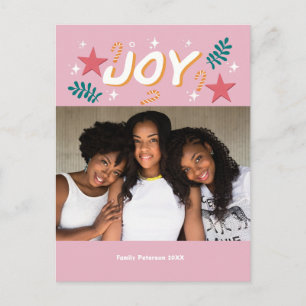 individuelle Freude trendige Foto-girly süße Danke Postkarte