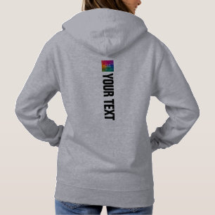 Individuelle Front- und Back-Print-Frauen Moderner Hoodie