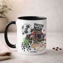 Individuelle Fußball-Mama-Fotocollage