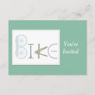 Individuelle Geburtstagsparty, Fahrrad, Fahrrad, F Einladung