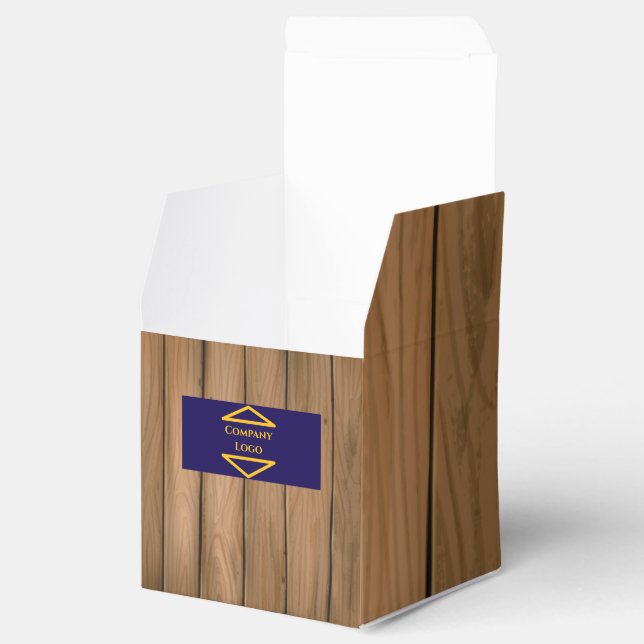 Individuelle Geschenkboxen für Unternehmen - Logo  Geschenkschachtel (Geöffnet)