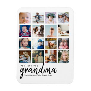 individuelle Geschenkgutscheine aus 16 Fotos Magnet