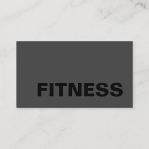 Individuelle Gestaltung der trendy Gray Fitness Sp Visitenkarte