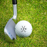 Individuelle Gestaltung Ihres eigenen Golfthemas M Golfball<br><div class="desc">Logostil-Golfschläger mit Ihren Monogramm-Initialen. Perfektes und einfaches Golfmotiv für Ihre eigenen personalisierten Golfbälle. Gut als Geschenk für diejenigen,  die Liebe zu spielen.</div>