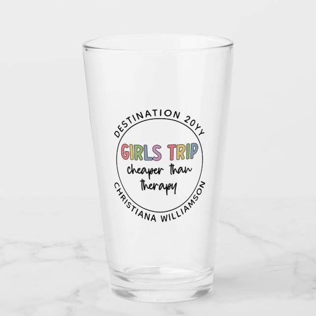 Individuelle Girls Reise billiger als Therapiemädc Glas (Vorderseite)