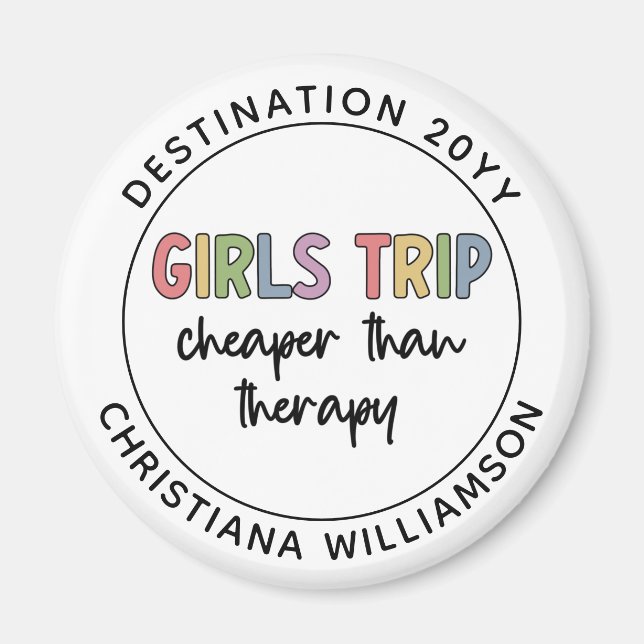Individuelle Girls Reise billiger als Therapiemädc Magnet (Vorne)