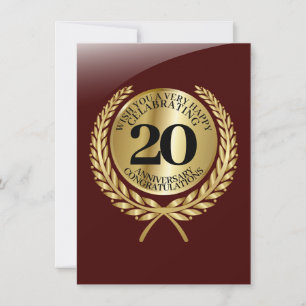 Individuelle Gratulationskarte zum Jubiläum