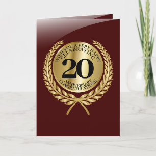 Individuelle Gratulationskarte zum Jubiläum Karte