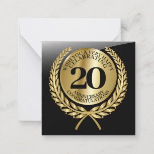 Individuelle Gratulationskarte zum Jubiläum Mitteilungskarte