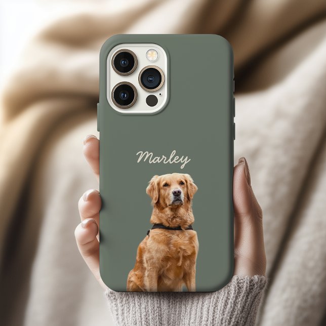 Individuelle Handyhülle mit Hund oder Katze als Ge iPhone 15 Pro Hülle (Custom Dog Photo Phone Case Gift for Her or Him, Personalized Pet Photo Case Gift for Kids & Adults)