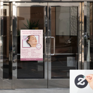 Individuelle Hautbehandlung Botox-Gesichtspflege d Fensteraufkleber
