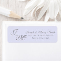 Individuelle Hochzeitseinladung Lavendel & Grau El