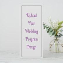 Individuelle Hochzeitsprogramme - elegant und Mini