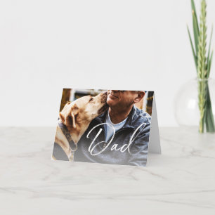 Individuelle Hund-Vater-Vatertag-Postkarte Karte