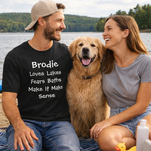 Individuelle Hundemutter Vater liebt See fürchtet  T-Shirt