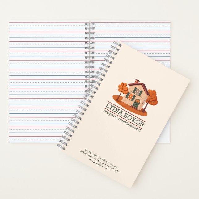 Individuelle Immobilienverwaltung Notizbuch (Innen)
