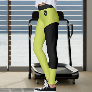 Individuelle Katzenliebhaberin Pet Mom Gelb Grün S Leggings