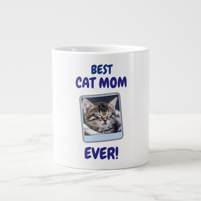 INDIVIDUELLE KATZENMUTTER MUTTER JEDER PET LIEBE M Jumbo-Tasse (Vorderseite)