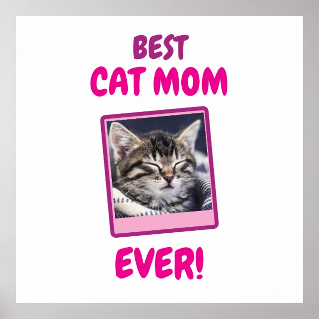 INDIVIDUELLE KATZENMUTTER MUTTER JEDES HAUSTIER LI POSTER (Vorne)