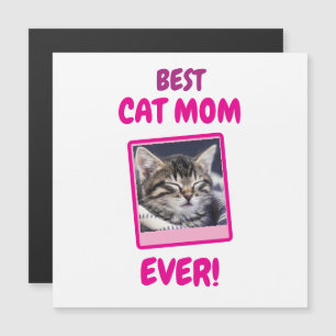 INDIVIDUELLE KATZENMUTTER MUTTER TAG PET LOVE MOTH MAGNETKARTE