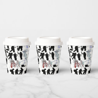 Individuelle künstlerische Kaffeekassen Pappbecher
