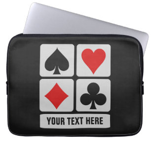 Individuelle Laptop-Ärmel für den Card Player Laptopschutzhülle