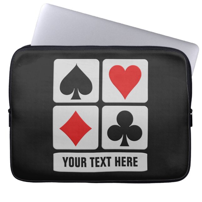 Individuelle Laptop-Ärmel für den Card Player Laptopschutzhülle (Vorderseite)