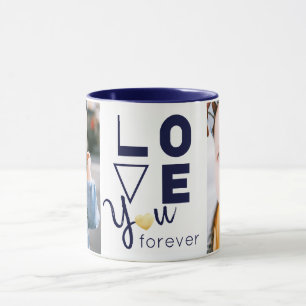 Individuelle Liebe für Doppelfamilien-Foto Tasse