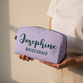 Individuelle lila Kosmetiktasche als Geschenk für Waschbeutel