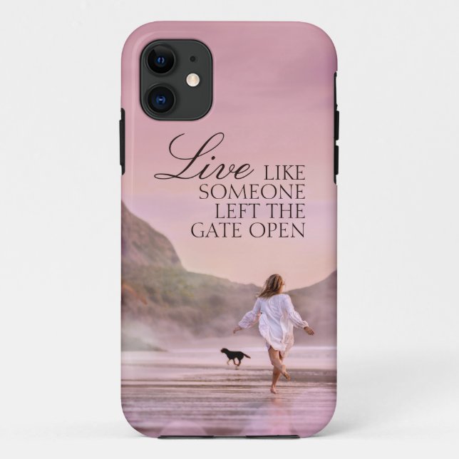 Individuelle Live Quote Beach Fotografie Case-Mate iPhone Hülle (Rückseite)
