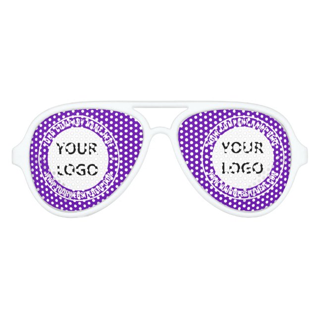 Individuelle Logos und Text-Business-Party-Sonnenb Partybrille (Vorderseite)