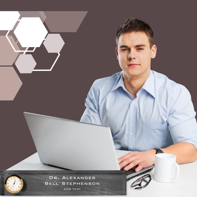 Individuelle moderne Doktorat-Abschluss-Geschenke Namensplakette (Von Creator hochgeladen)