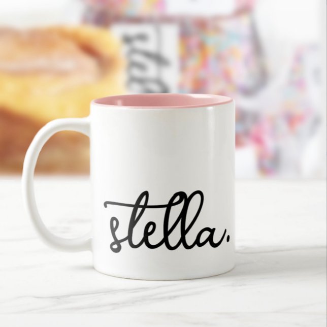 Individuelle Moderne Hinzufügen der Typografie Ihr Zweifarbige Tasse (Von Creator hochgeladen)