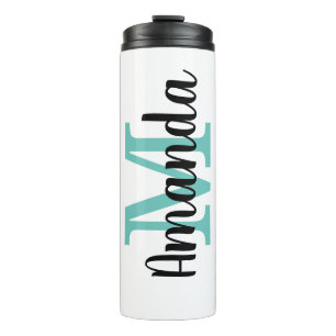 Individuelle Monogramm-Reise-Thermal-Tumbler-Tasse Thermosbecher